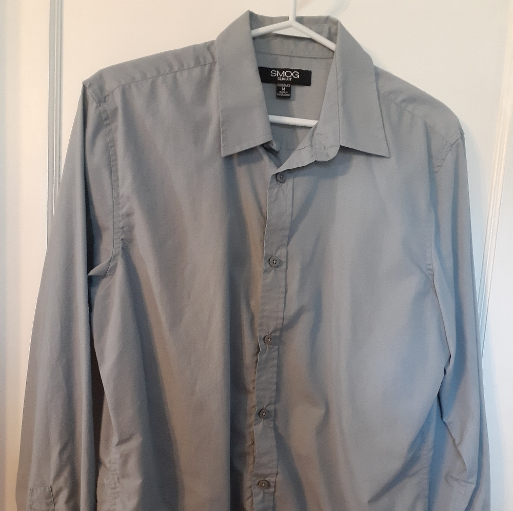 SMOG button up gray